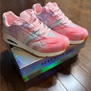 Skechers Pink Tie-Dye Sneakers